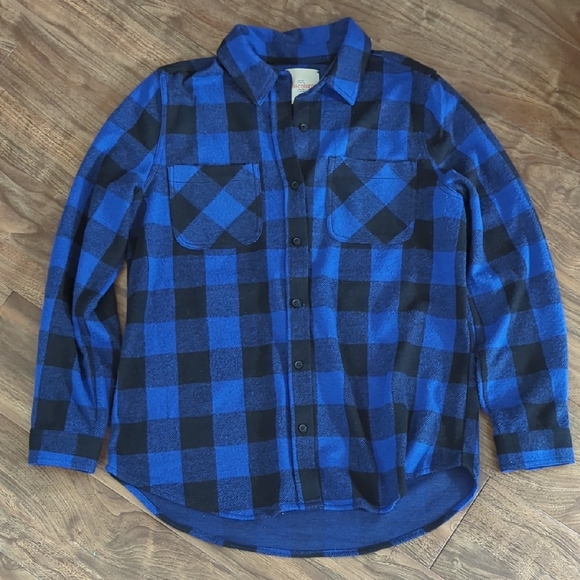 Casa Cabana Sienna Checked Longline Shirt - Picture 2 of 8